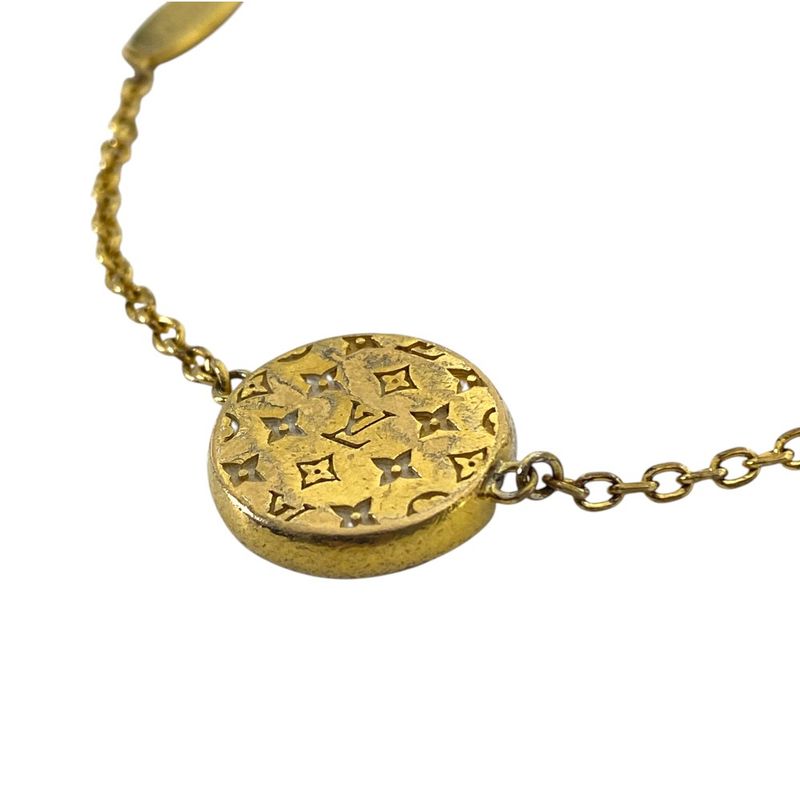 Louis Vuitton Bracelet L to Monogram Gold Silver