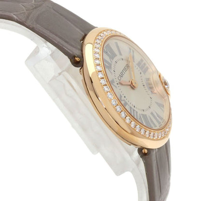 Cartier Ballon Blanc de Bezel Diamond Watch 18K Pink Gold