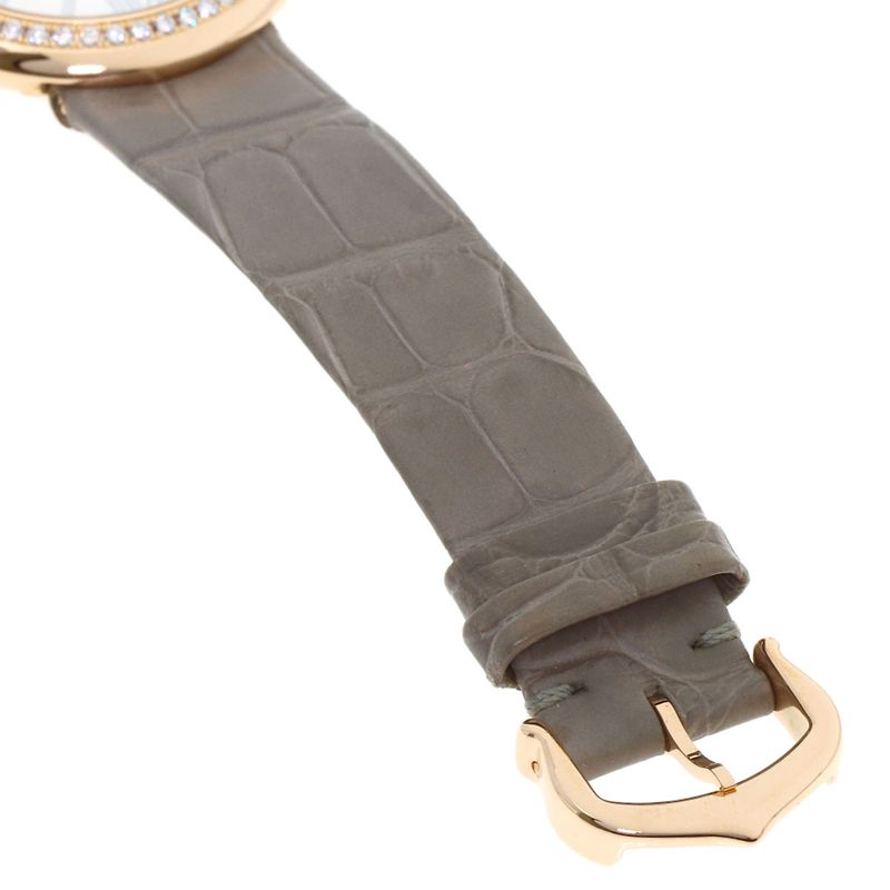 Cartier Ballon Blanc de Bezel Diamond Watch 18K Pink Gold