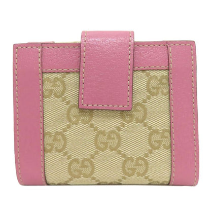 Gucci GG Bifold Wallet Canvas Leather