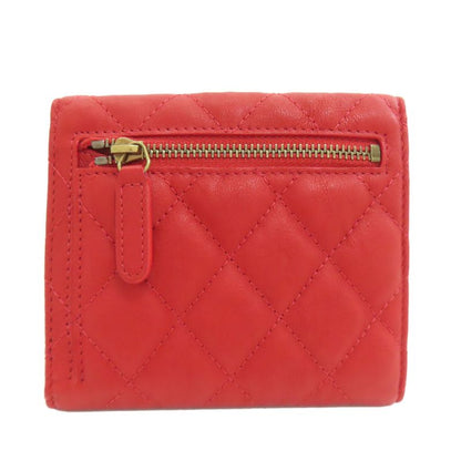 Chanel 2.55 Quilted Compact Wallet Gold Bifold