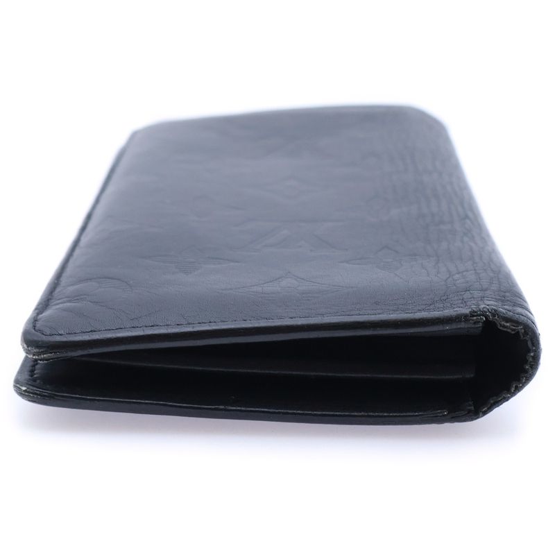 Louis Vuitton Monogram Shadow Portefeuille Brother Wallet Black