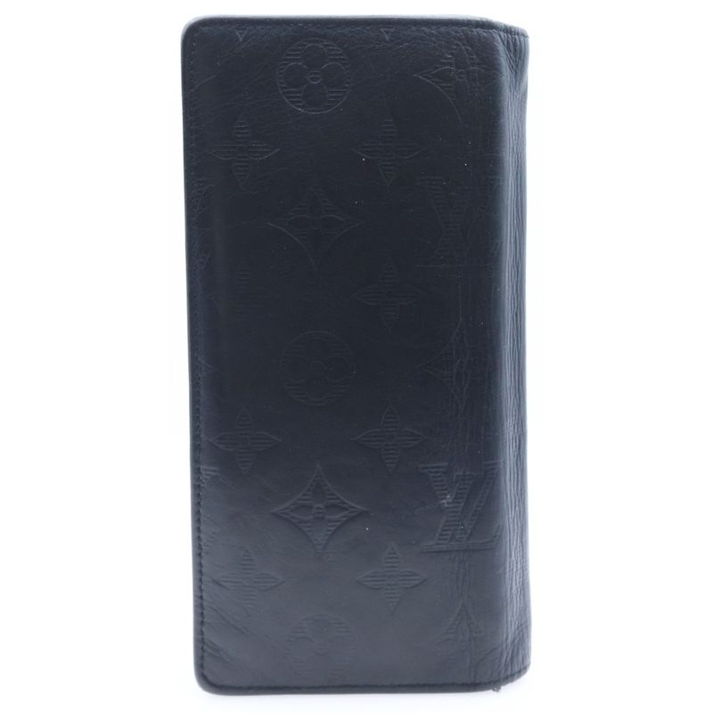 Louis Vuitton Monogram Shadow Portefeuille Brother Wallet Black