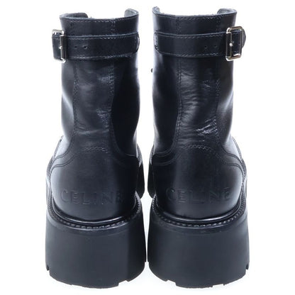 Celine Bulky Lace Up Boots Black