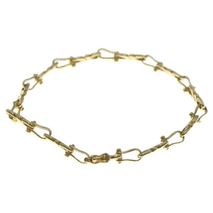 Hermes Vintage Twist Chain Bracelet 18K Gold