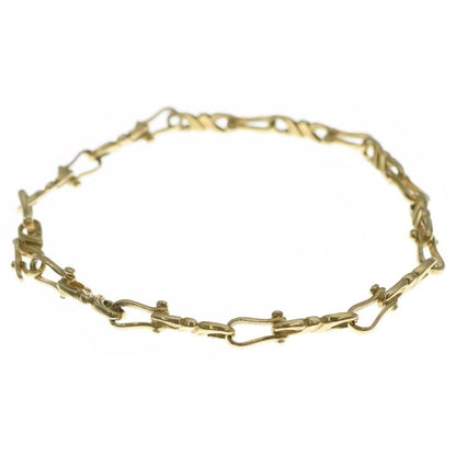 Hermes Vintage Twist Chain Bracelet 18K Gold