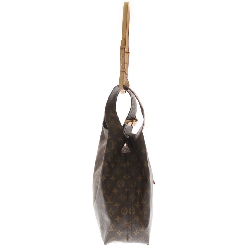 Louis Vuitton Atlantis GM Monogram Leather Shoulder Bag Gold
