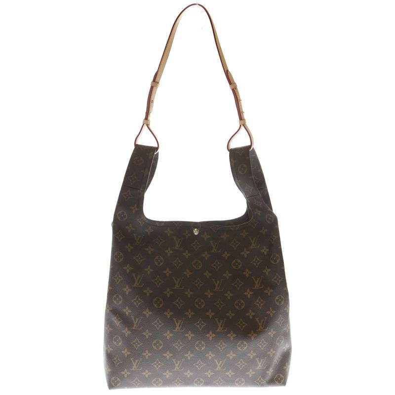 Louis Vuitton Atlantis GM Monogram Leather Shoulder Bag Gold