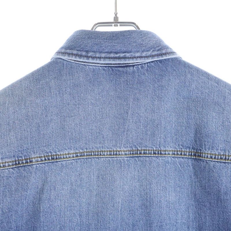 Gucci Washed Organic Denim Shirt Jacket Indigo