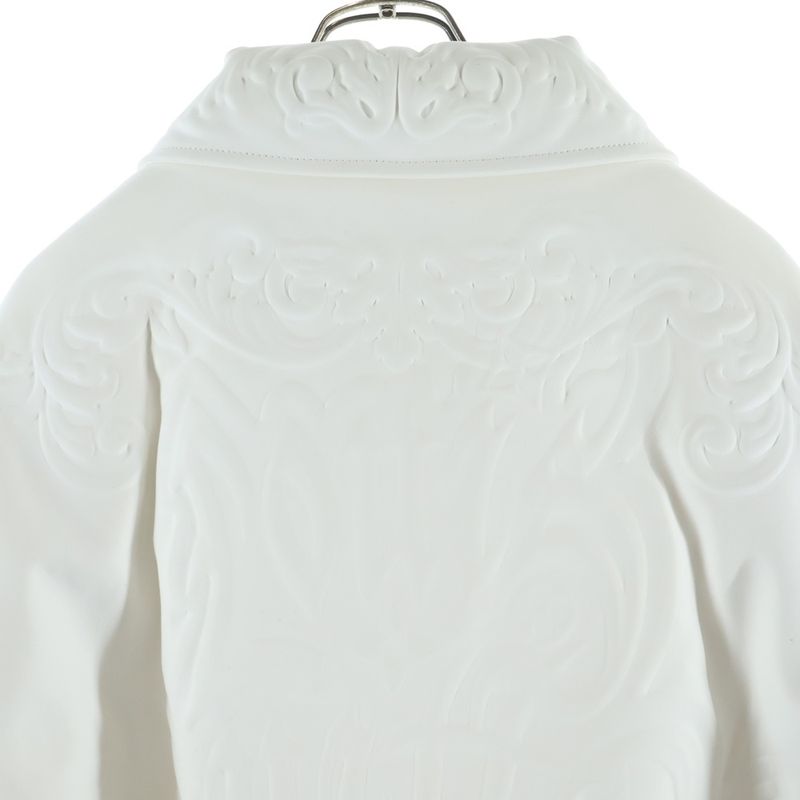 Louis Vuitton Ornament Leather Zip Up Jacket