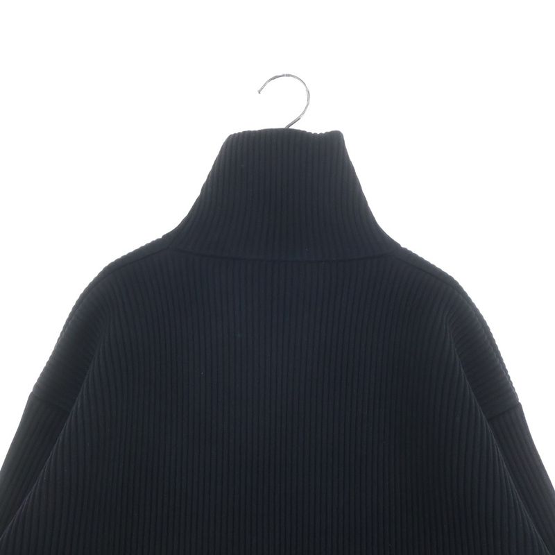 Balenciaga High Neck Long Sleeve Sweater Black