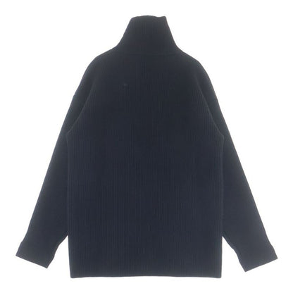 Balenciaga High Neck Long Sleeve Sweater Black