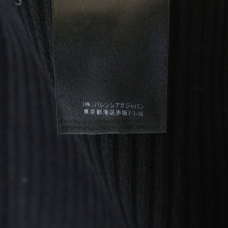 Balenciaga High Neck Long Sleeve Sweater Black
