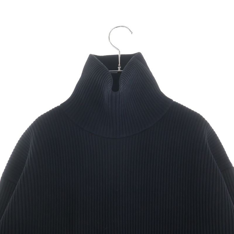 Balenciaga High Neck Long Sleeve Sweater Black