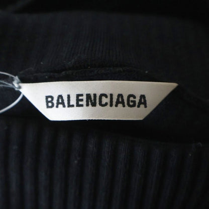 Balenciaga High Neck Long Sleeve Sweater Black