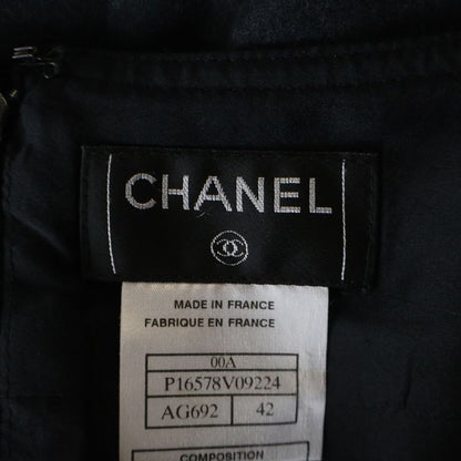 Chanel CC Logo Long Skirt Gray