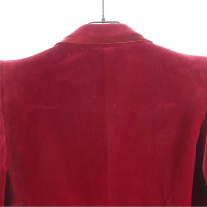 Gucci Velvet Peak Lapel Single Jacket Red 38