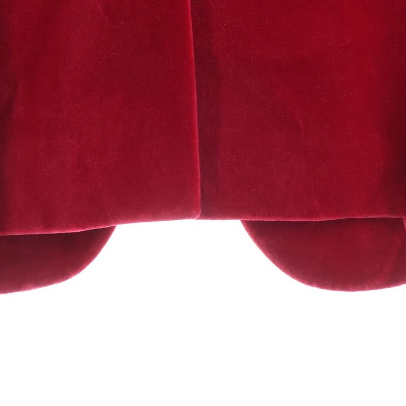 Gucci Velvet Peak Lapel Single Jacket Red 38