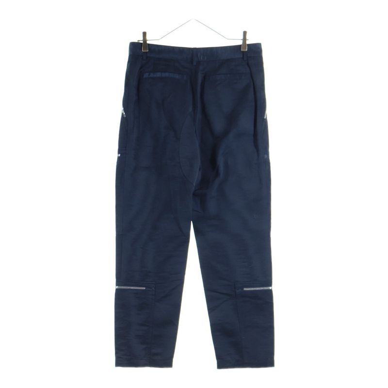 Dior Homme Satin Zip Cargo Pants Navy