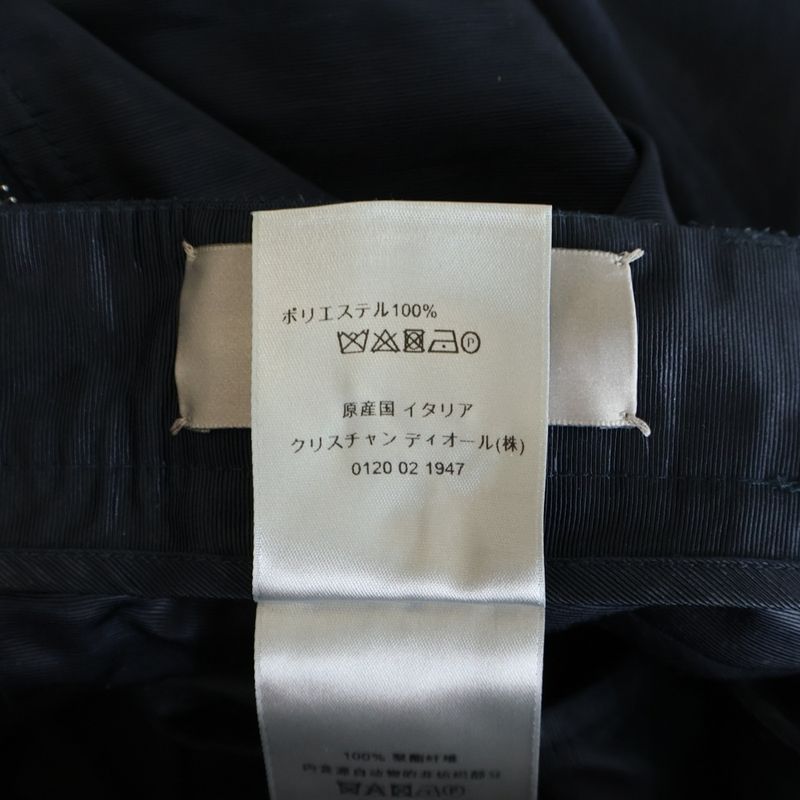 Dior Homme Satin Zip Cargo Pants Navy