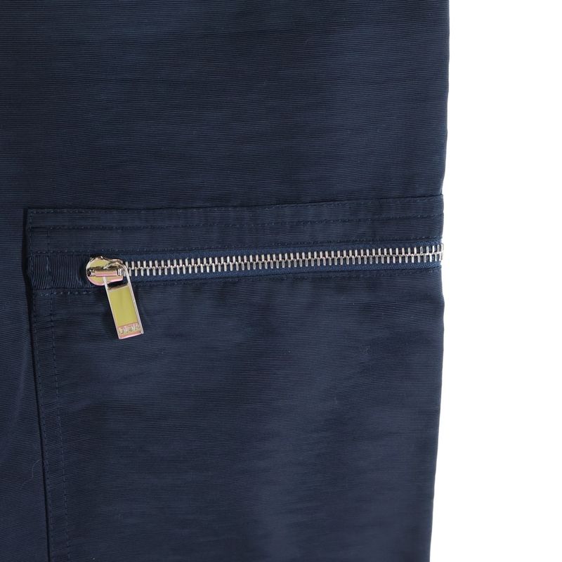 Dior Homme Satin Zip Cargo Pants Navy