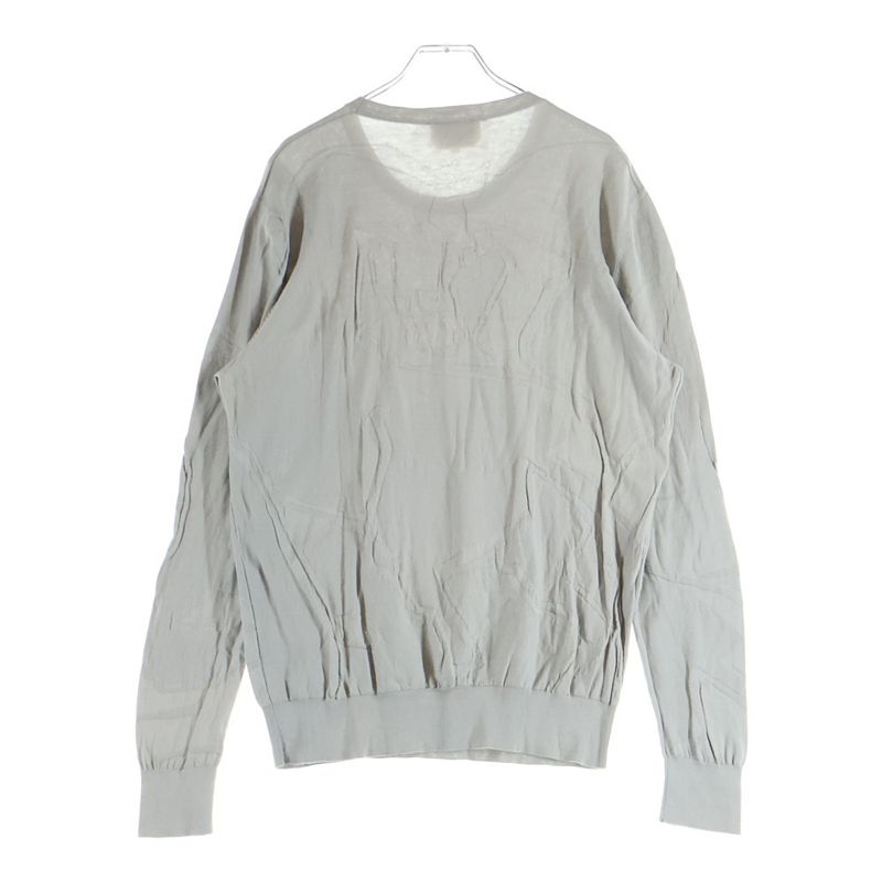 Hermes Horse Pattern Long Sleeve Knit Gray