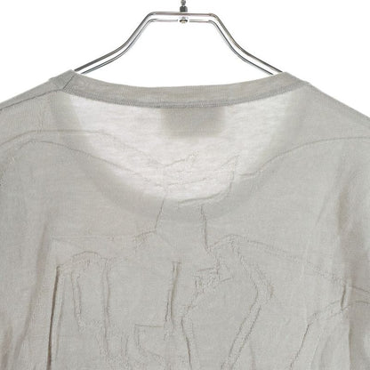 Hermes Horse Pattern Long Sleeve Knit Gray