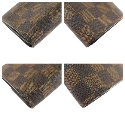 Louis Vuitton Damier Ebene Portefeuille Sarah Brown Gold