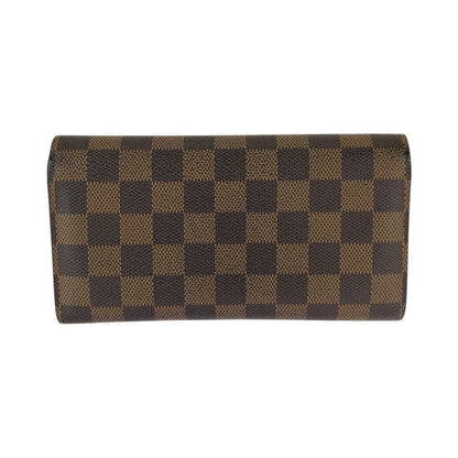 Louis Vuitton Damier Ebene Portefeuille Sarah Brown Gold
