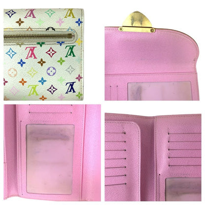 Louis Vuitton Monogram Multicolor Portefeuille Eugenie White Gold