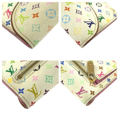 Louis Vuitton Monogram Multicolor Portefeuille Eugenie White Gold