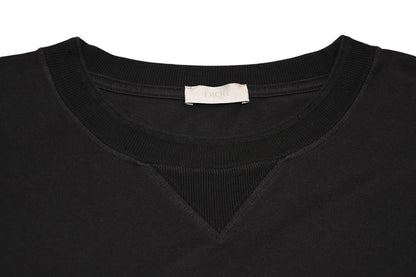 Dior Jardin Short Sleeve T-Shirt Logo Embroidery Cotton Black Turquoise Blue XXL — view 3