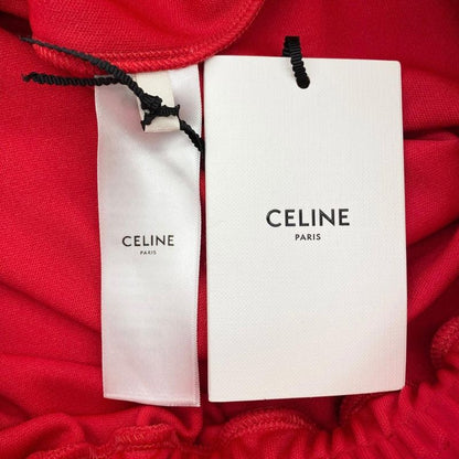 Celine Jacket Zip Up Track XS Polyester Logo Red