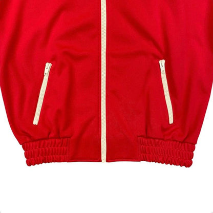 Celine Jacket Zip Up Track XS Polyester Logo Red