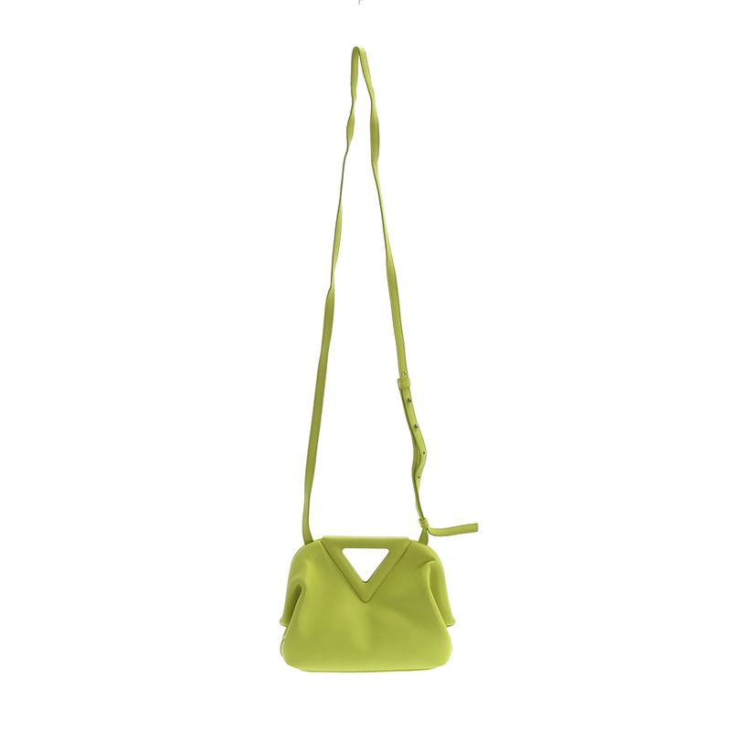 Bottega Veneta Triangle Point Small Shoulder Bag Yellow