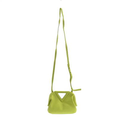 Bottega Veneta Triangle Point Small Shoulder Bag Yellow