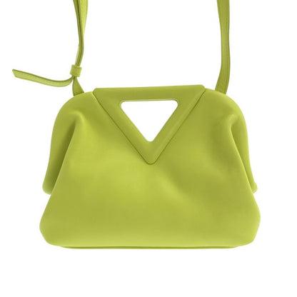 Bottega Veneta Triangle Point Small Shoulder Bag Yellow