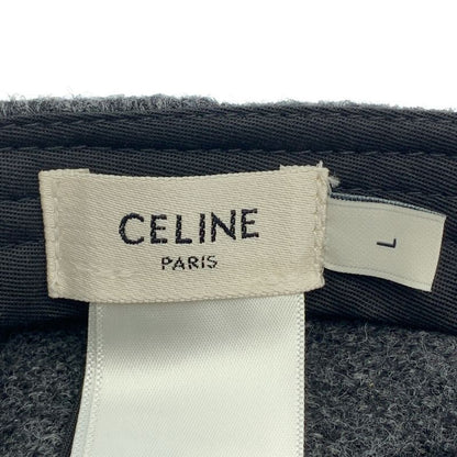 Celine Wool Triomphe Baseball Cap L Gray