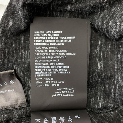 Prada Triangle Logo Patch Lip Print Contrast Dress S White