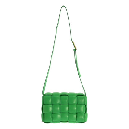 Bottega Veneta Padded Cassette Shoulder Bag Lambskin Green