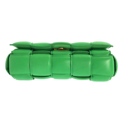 Bottega Veneta Padded Cassette Shoulder Bag Lambskin Green