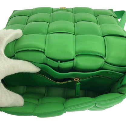 Bottega Veneta Padded Cassette Shoulder Bag Lambskin Green