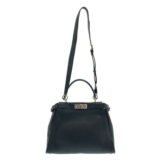 Fendi Peekaboo Selleria Regular 2-Way Handbag Gray