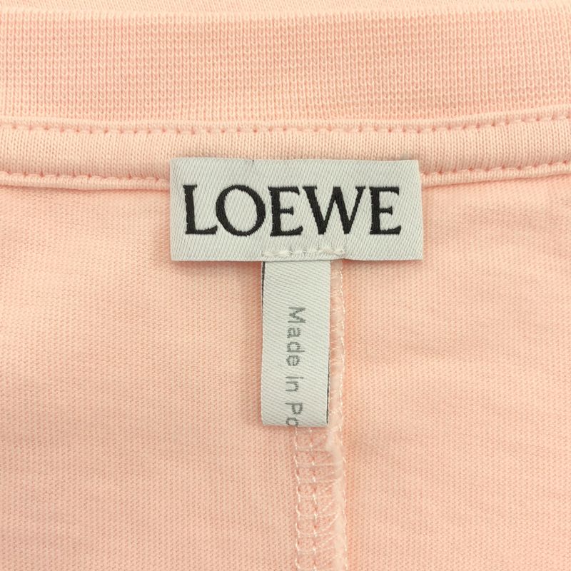 Loewe Anagram Asymmetric T-Shirt S Pink