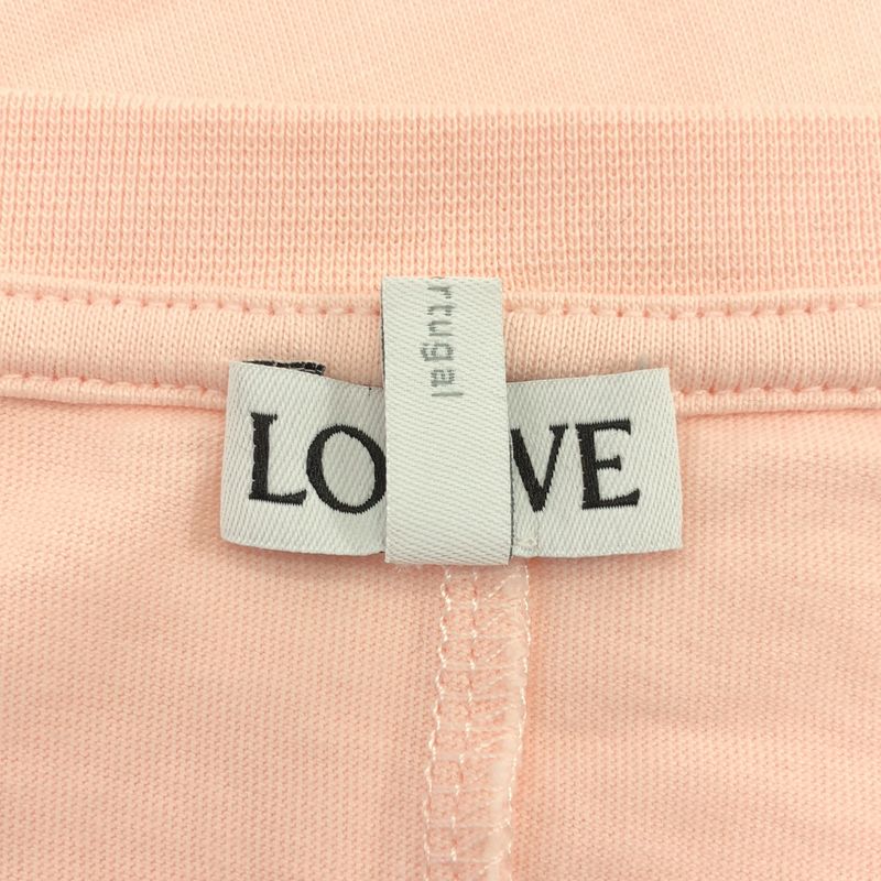 Loewe Anagram Asymmetric T-Shirt S Pink