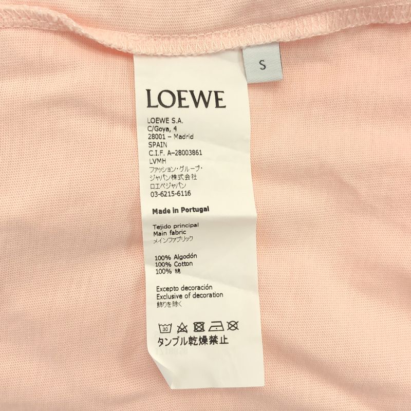 Loewe Anagram Asymmetric T-Shirt S Pink