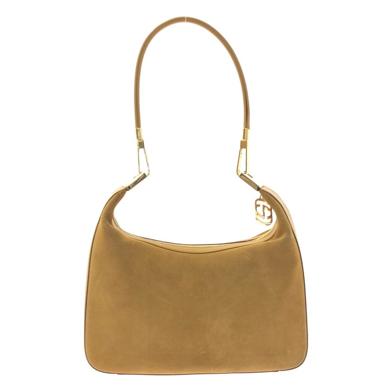 Gucci Suede Shoulder Bag Camel