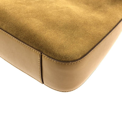 Gucci Suede Shoulder Bag Camel