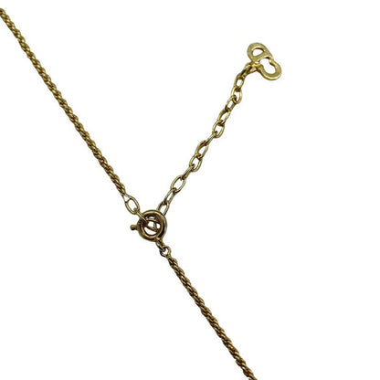 Dior Necklace Logo Plate Gold