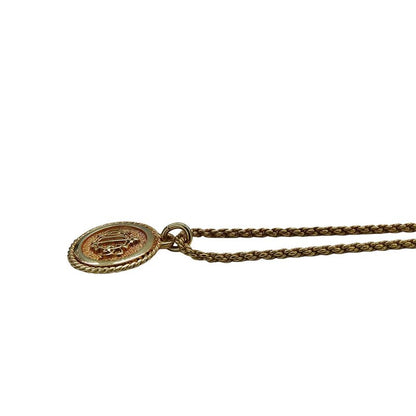 Dior Necklace Logo Plate Gold